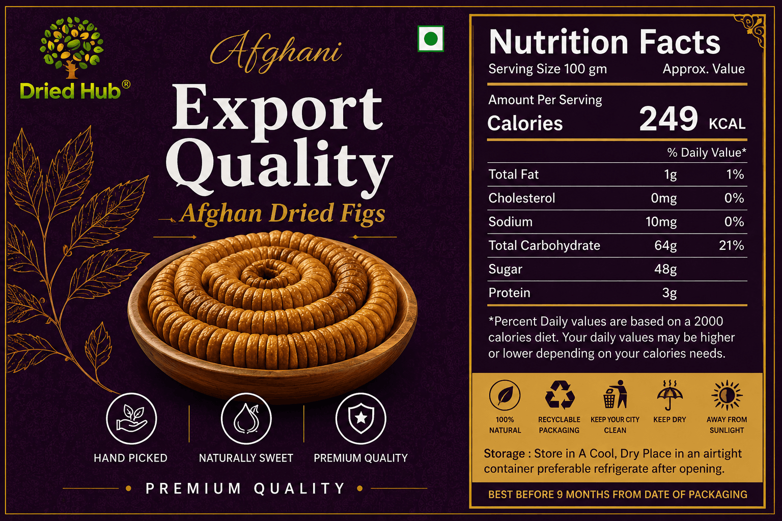 Export Quality Afghan Dried Figs thumbnail 2