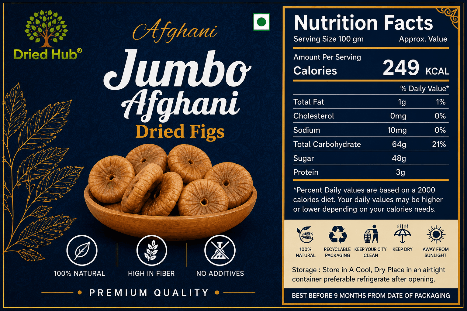 Jumbo Afghan Dried Figs thumbnail 2