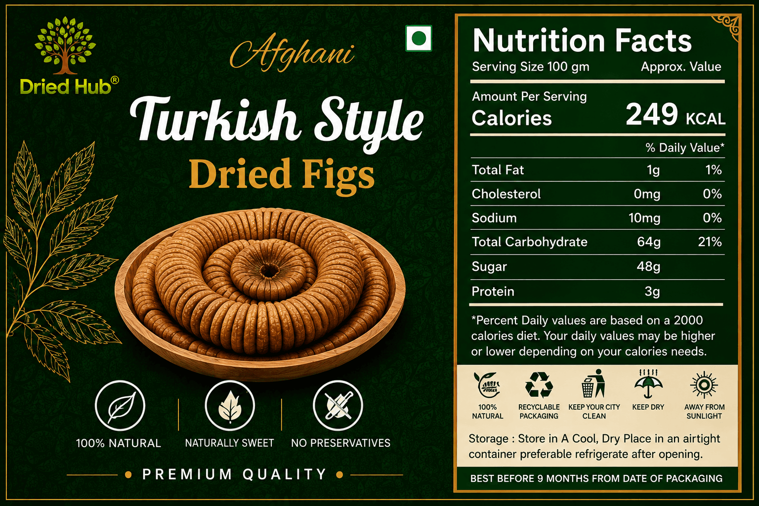 Turkish Style Dried Figs thumbnail 2